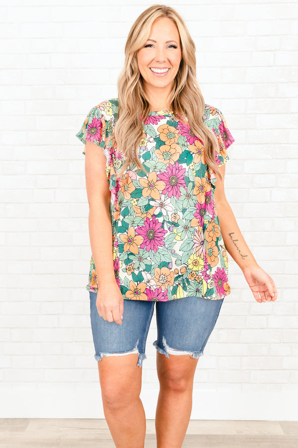 Chic Soul plus size clothing, light wash distressed denim shorts with frayed hemline