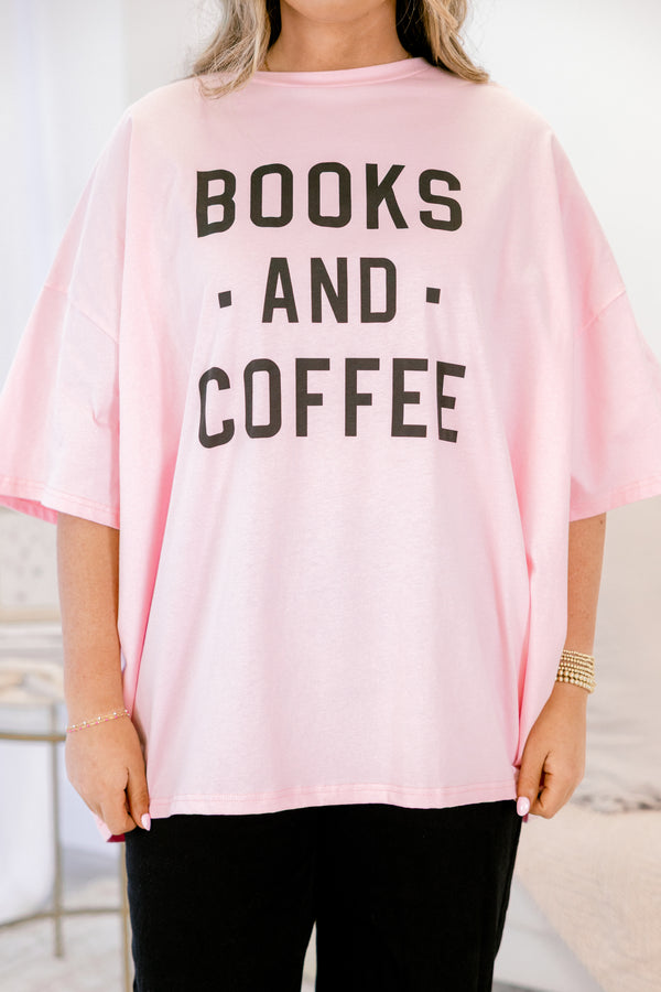 Chic Soul plus size clothing, dusty pink boyfriend graphic tee with 