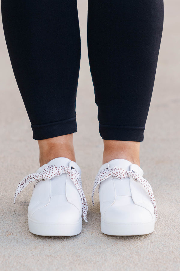 Chic Soul plus size clothing, camel leopard bow tie sneakers