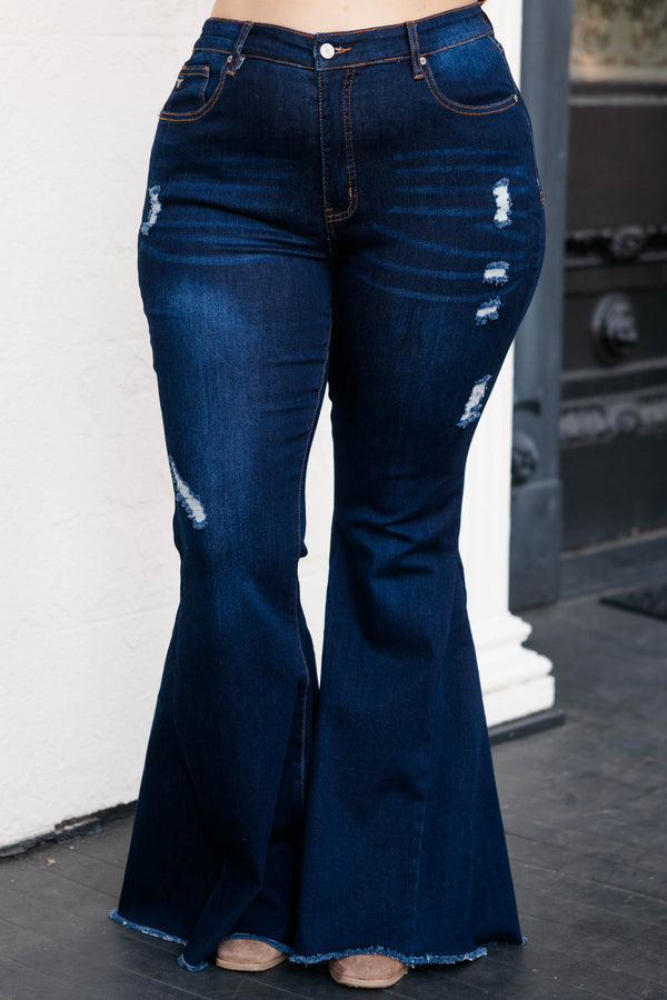 Bright Smile Jeans, Dark Wash