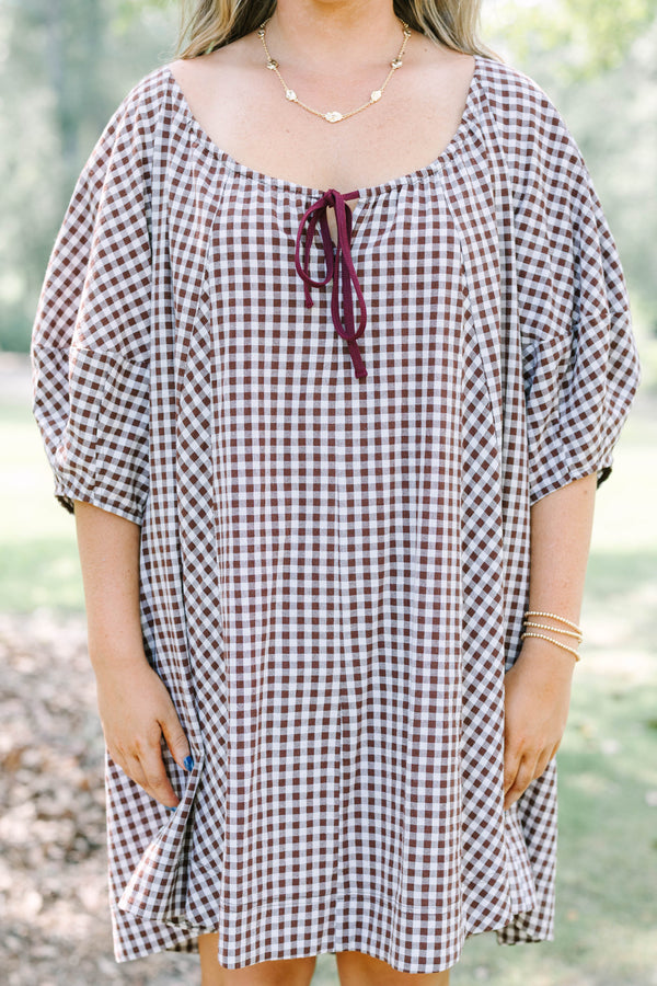 Can We Coexist Dress, Brown