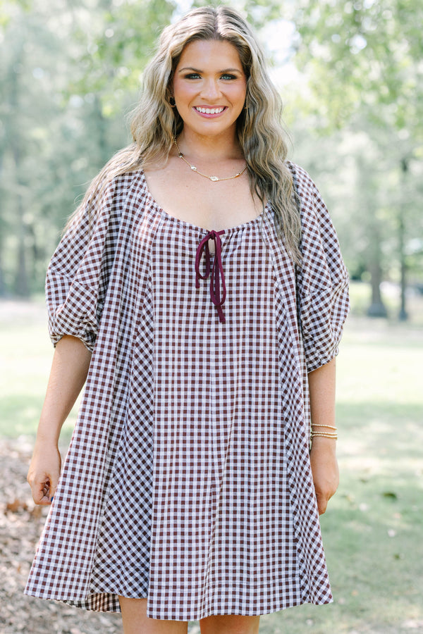 Can We Coexist Dress, Brown