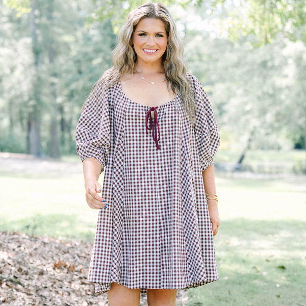 Can We Coexist Dress, Brown