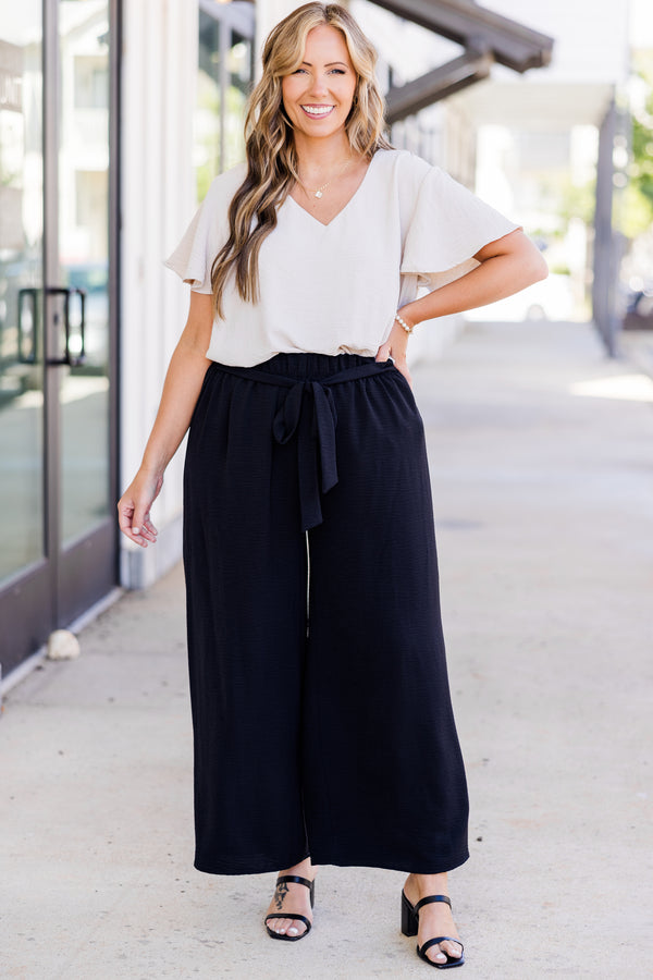 Chic Soul plus size clothing, short sleeve flowy blouse with v neckline and ruffle short sleeves