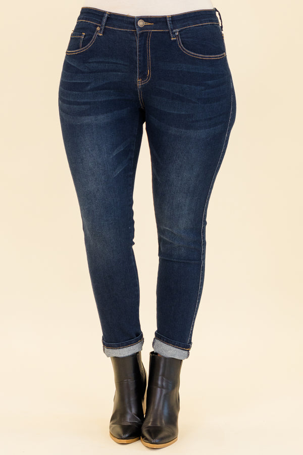 Casting Shadows Skinny Jeans, Dark Wash