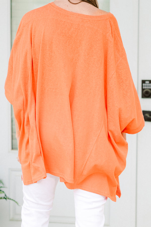 Chic soul plus size clothing, coral short sleeve tunic 