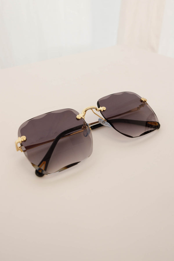 Chic Soul plus size clothing, trendy sunglasses with gold detailing