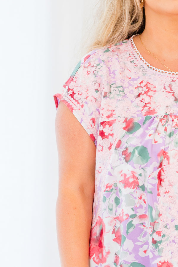 Double Digits Top, Lavender