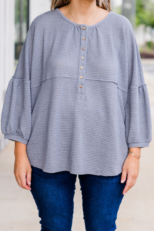 Eternal Embrace Top, Grey
