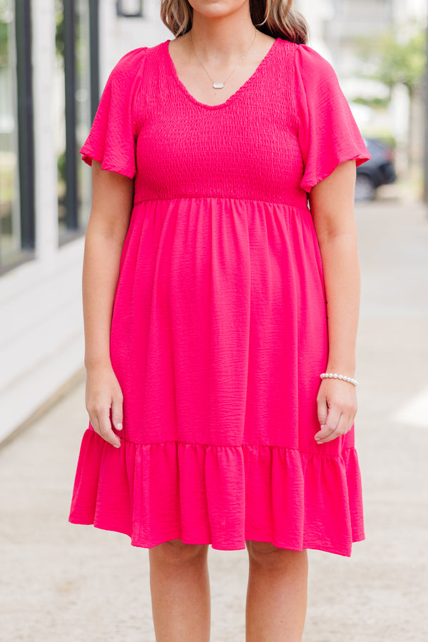 Flirt And Fabulous Dress, Fuchsia
