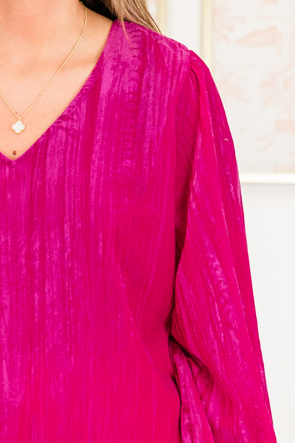 Give Me Roses Top, Magenta