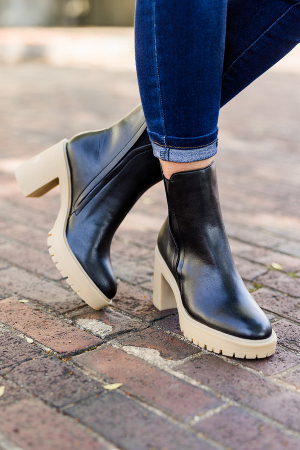 Go My Own Way Booties, Black