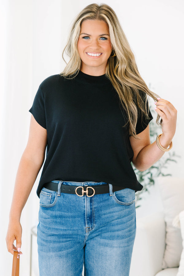 Go-To Classic Sweater, Black