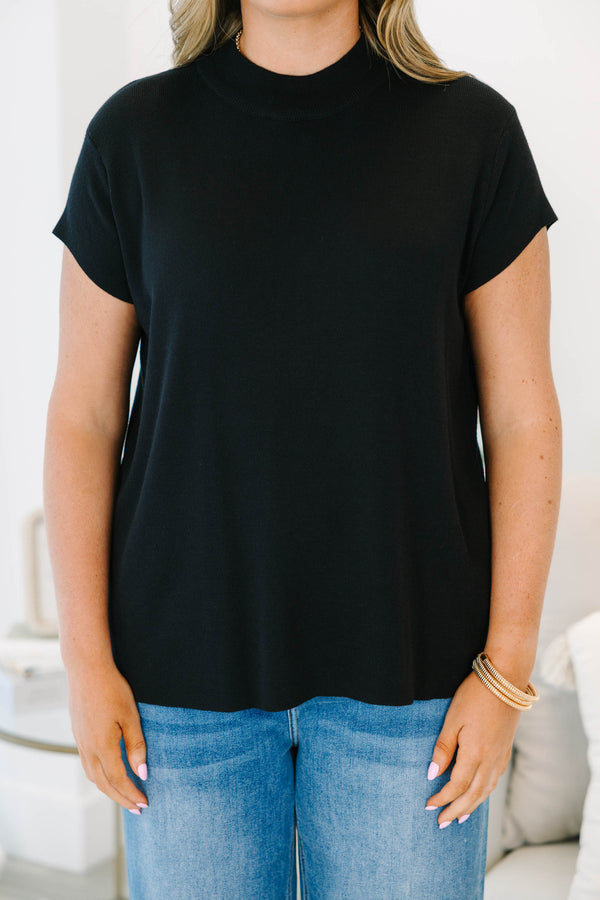 Go-To Classic Sweater, Black