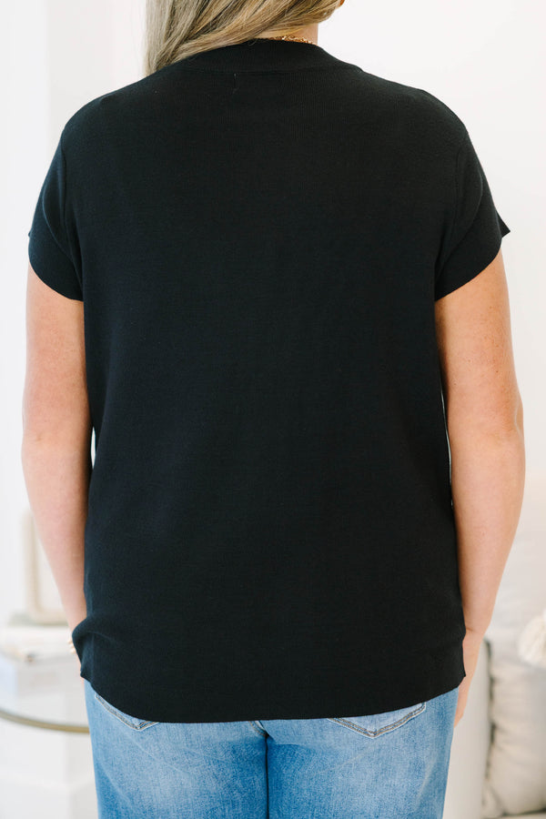 Go-To Classic Sweater, Black