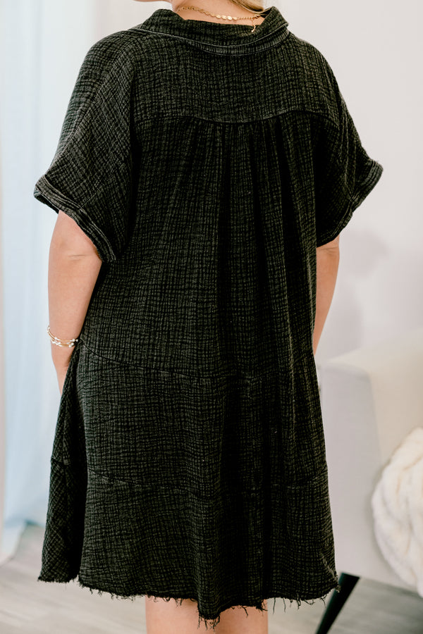 Chic Soul plus size clothing, black distressed casual short sleeve with fringe details on the ends and cuffs on the sleeves 