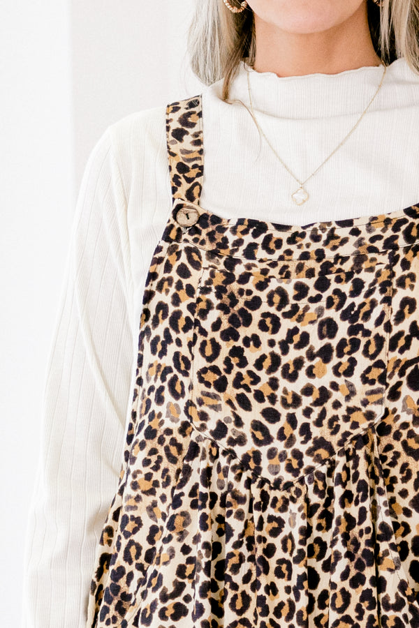 Chic Soul plus size clothing, brown sleeveless leopard maxi dress with a square neckline 