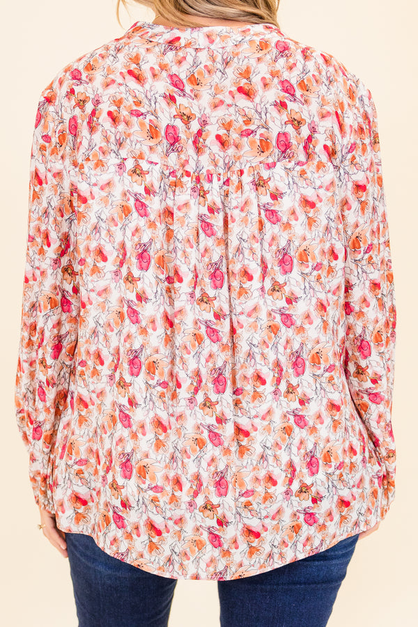 Graceful Blossom Top, Pink