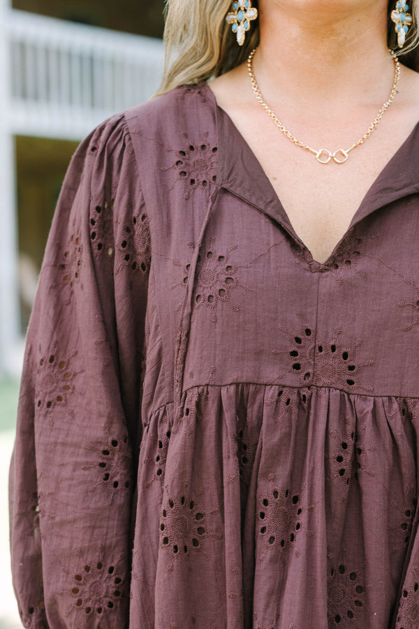 Honey Babe Dress, Brown