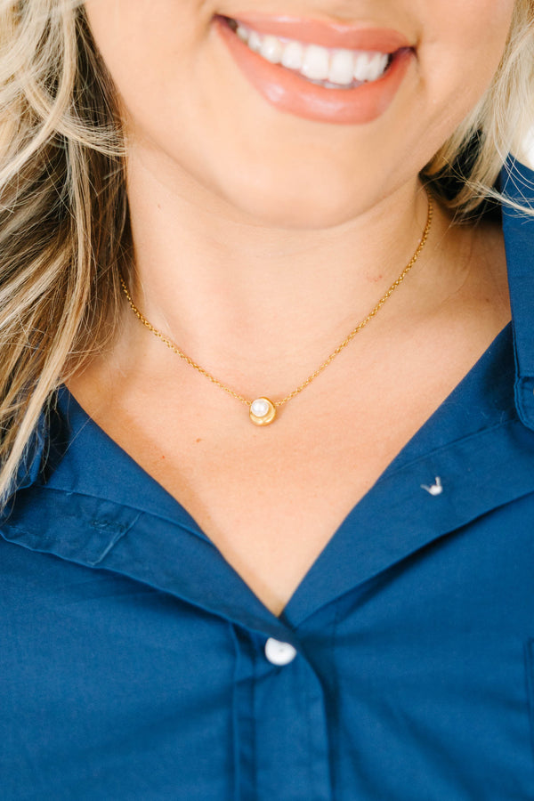 Honey Bee Necklace, Gold