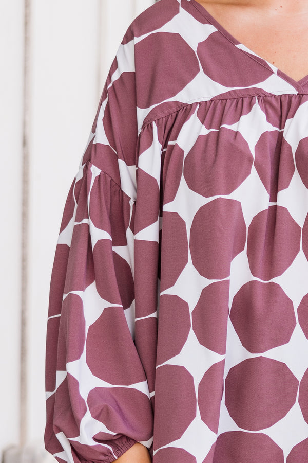 Just Darling Top, Mauve