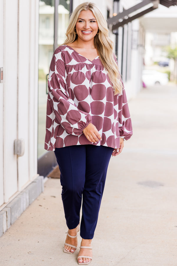 Just Darling Top, Mauve