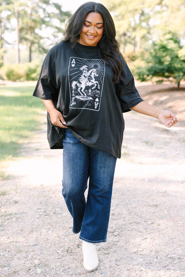 Keep It Western Boyfriend Tee, Black