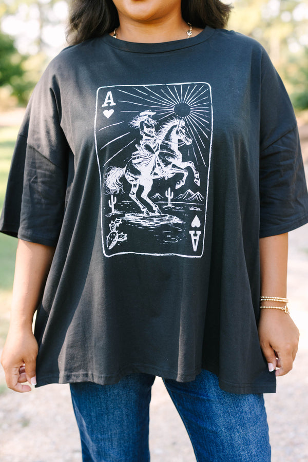 Keep It Western Boyfriend Tee, Black
