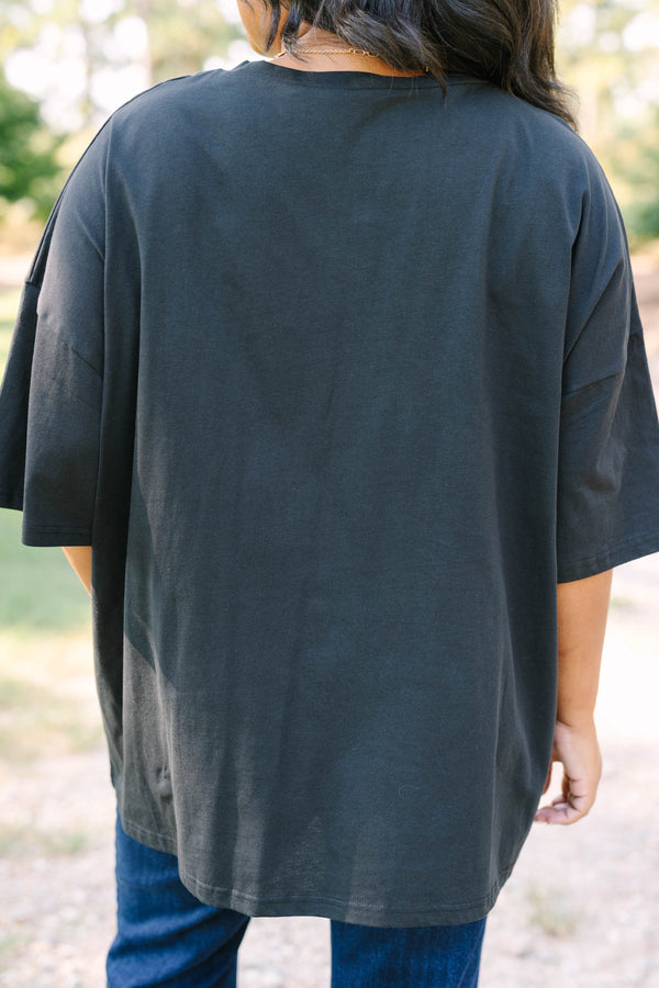 Keep It Western Boyfriend Tee, Black