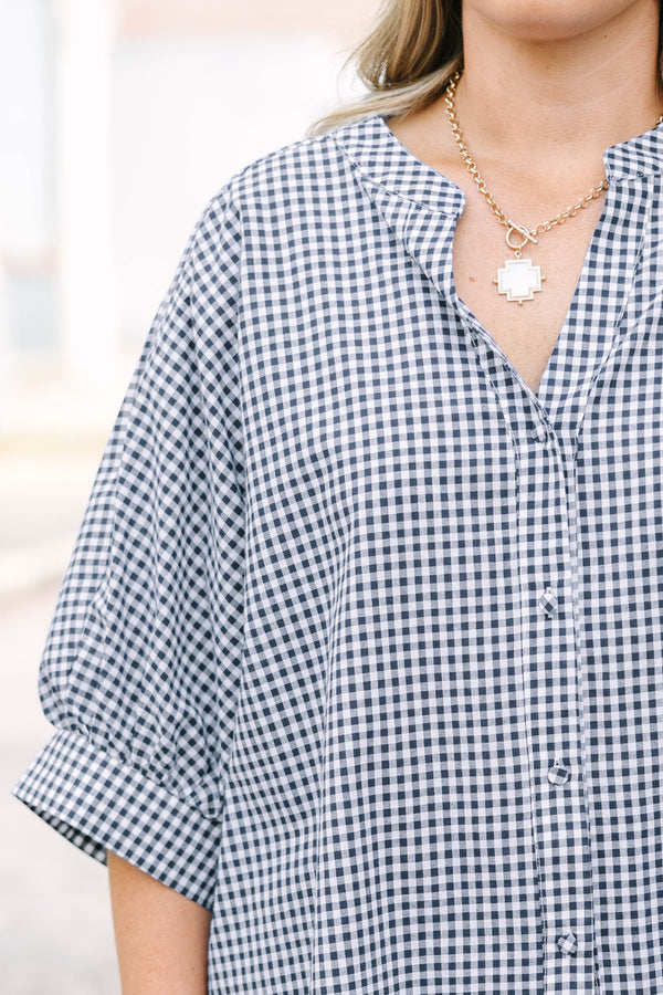 Keep Looking Up Tunic, Navy