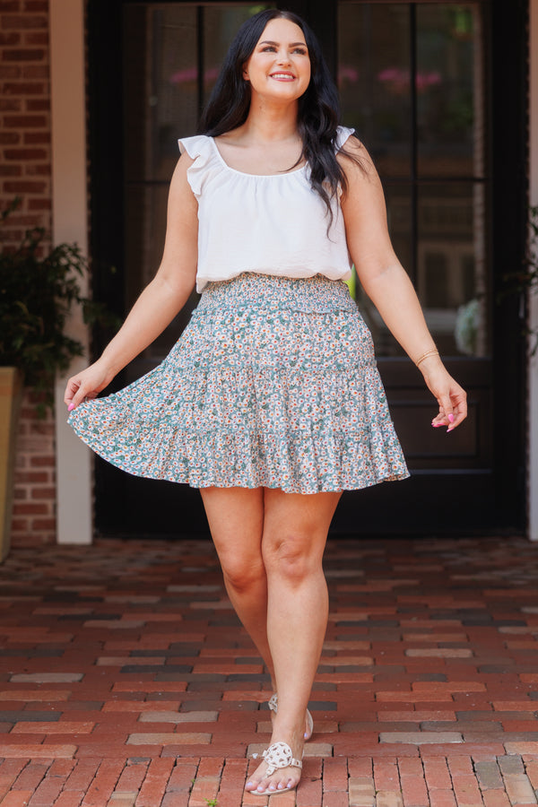 Chic Soul plus size clothing, white flowy top with flutter sleeves