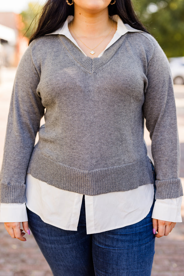 Legally Mine Sweater, Charcoal