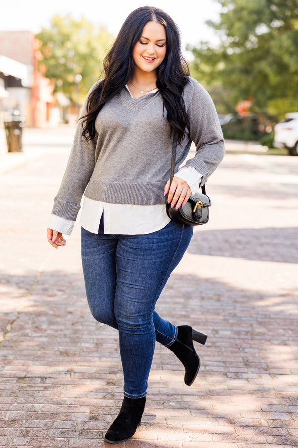Legally Mine Sweater, Charcoal