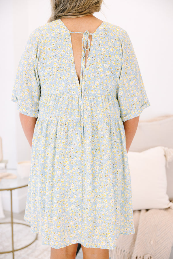 Looking Lovely Dress, Blue