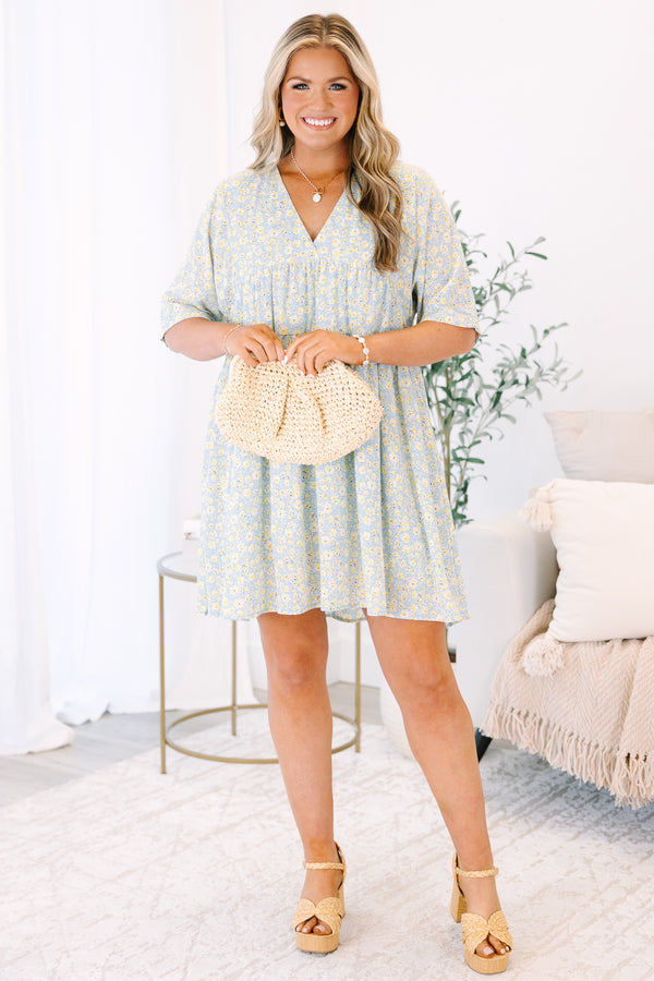 Looking Lovely Dress, Blue