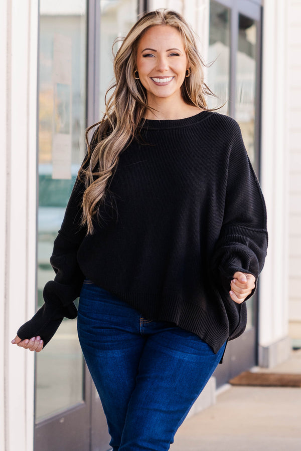 Free Magically Perfect Sweater, Black
