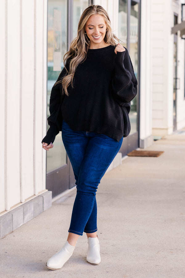 Free Magically Perfect Sweater, Black