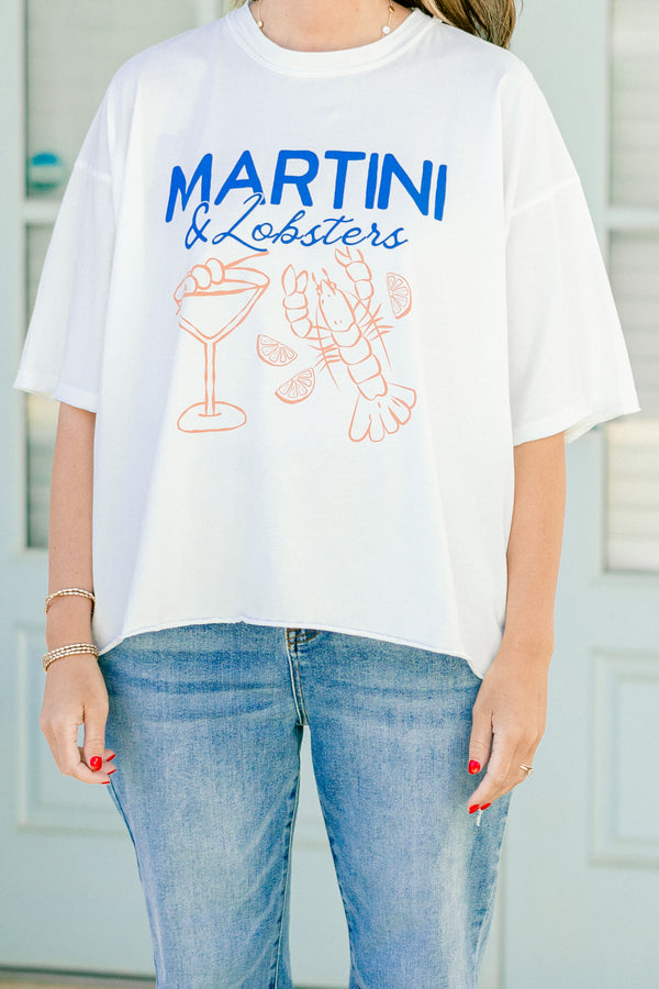 Chic Soul Plus size clothing, white short sleeve graphic tee with the words 