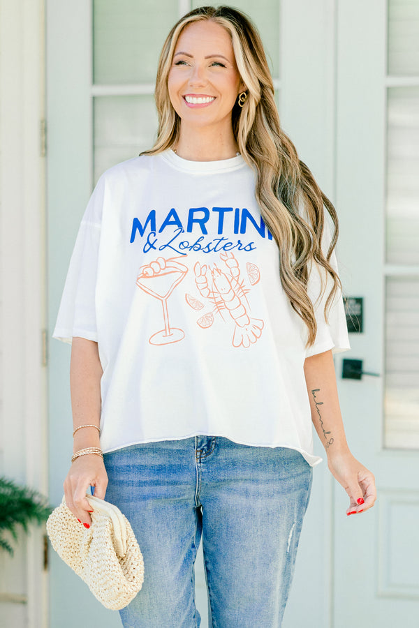 Chic Soul Plus size clothing, white short sleeve graphic tee with the words 