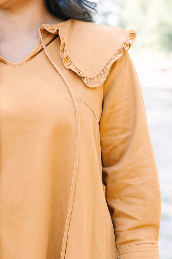 Never Grow Up Dress, Brown