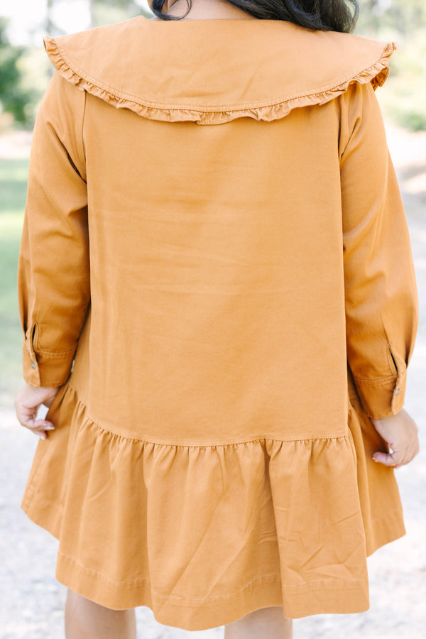 Never Grow Up Dress, Brown