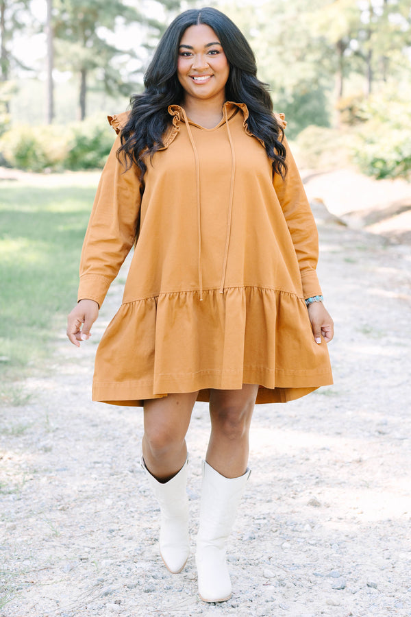 Never Grow Up Dress, Brown