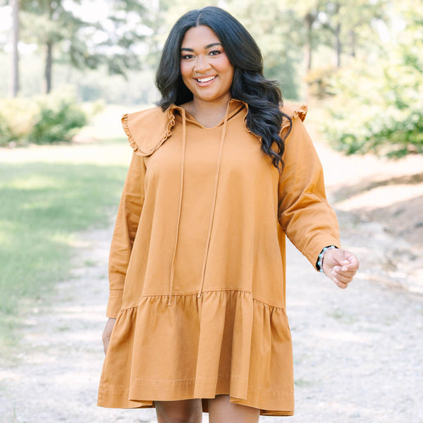 Never Grow Up Dress, Brown