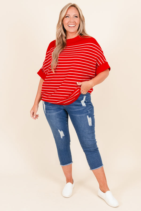 Chic Soul plus size clothing, medium wash distressed denim capris with frayed hemline