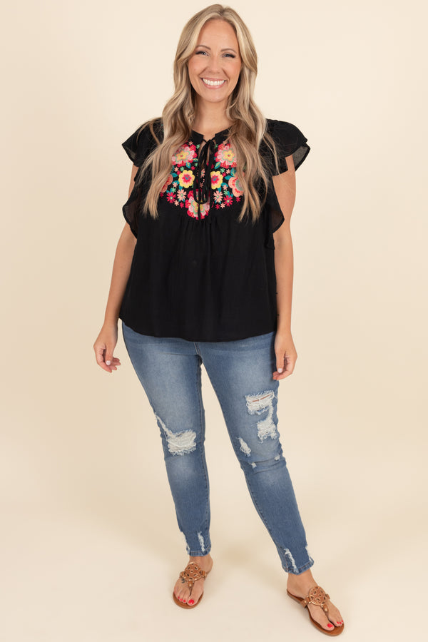 Chic Soul plus size clothing, medium wash distressed jeans