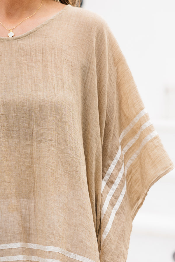 Oh Boy Tunic, Brown