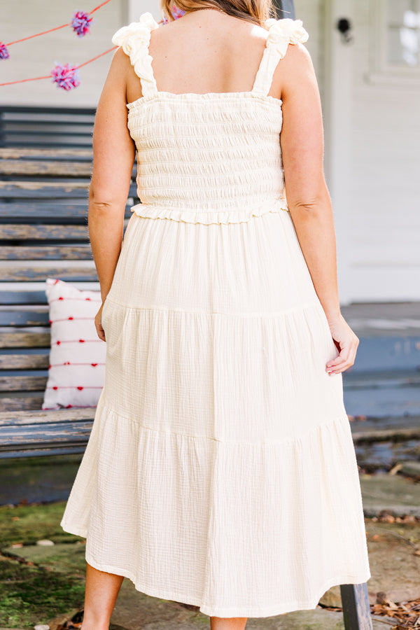Oh So Sunny Dress, Cream