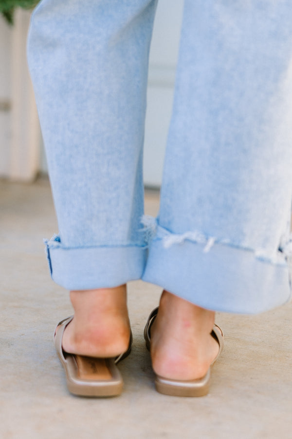 Chic Soul plus size clothing, gold criss cross sandals