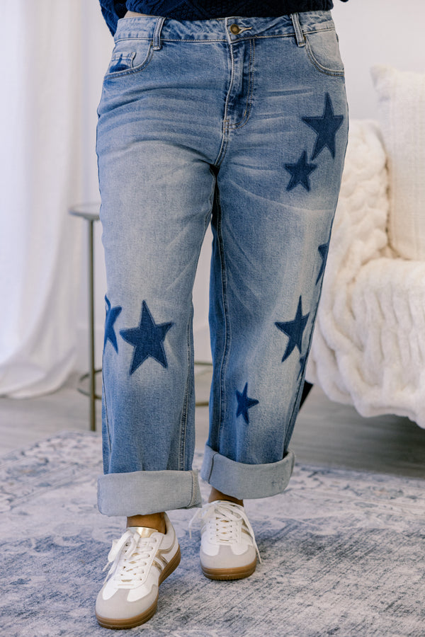 Passing Notes Jeans, Star Patch
