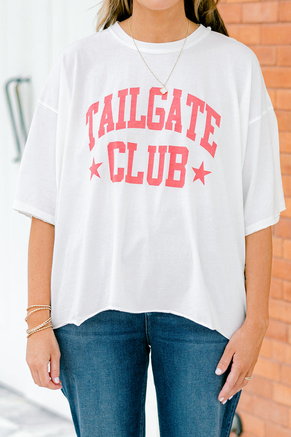 Chic Soul Plus size Clothing, White short sleeve tee with the saying 